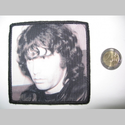 Doors - Jim Morrison ofsetová nášivka po krajoch obšívaná  cca. 9x9cm
